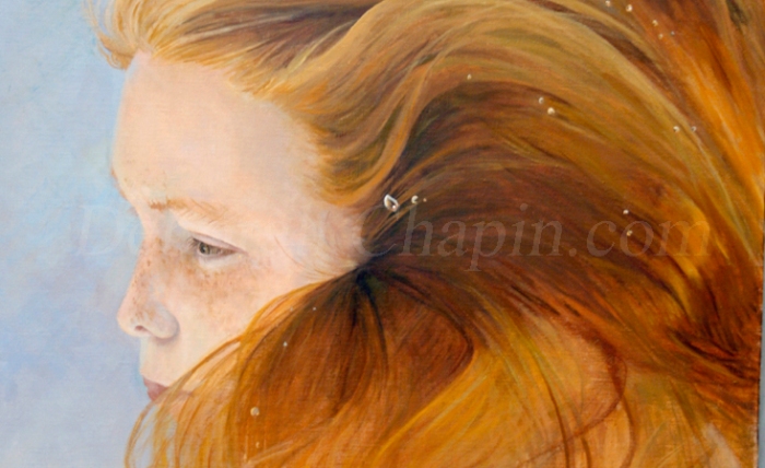 contemporary realism, underwater portrait, Ethereal Moment by Deborah Chapin